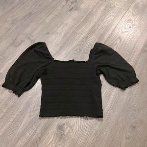 Smocked crop top